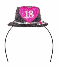 18 Jaar Hoedje Hartje Tiara