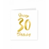30 Jaar Verjaardagskaart Goud/Wit 1 30 Jaar Verjaardagskaart Goud/Wit -Griezels Glans Winkel 30 jaar verjaardagskaart goud wit