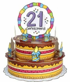 3D Wenstaart 21 Jaar