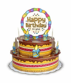 3D Wenstaart Happy Birthday