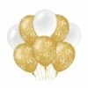 Ballonnen 50 Jaar Goud/Wit (8st) -Griezels Glans Winkel ballonnen 50 jaar goud wit 8st