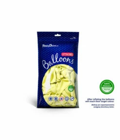 Ballonnen Lichtgeel Pastel (100st) -Griezels Glans Winkel ballonnen lichtgeel pastel 100st 2