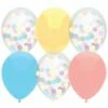 Ballonnen Mix Pastel Confetti - 6 Stuks -Griezels Glans Winkel ballonnen mix pastel confetti 6 stuks