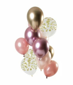 Ballonnen Set Golden Blush Premium - 12 Stuks