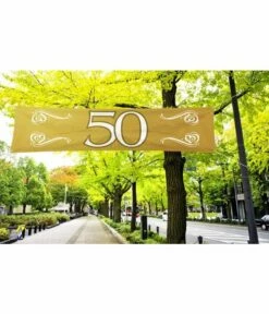 Banner 50 Jubileum 180X40 Cm
