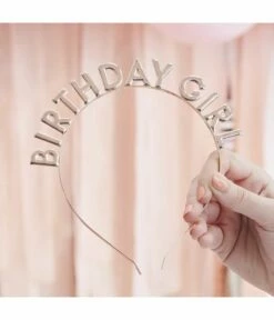 Birthday Girl Diadeem Rosegoud Metaal