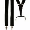 Bretel Luxe Zwart Met Leder -Griezels Glans Winkel bretel luxe zwart met leder