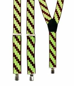 Bretels Blokjes Bruin/geel