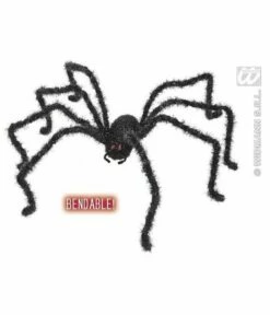 Buigbare Mega Zwarte Spin 124cm