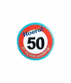 Button Klein - 50 Jaar Verkeersbord