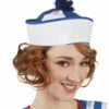 Cap Matroos Blauw/wit -Griezels Glans Winkel cap matroos blauw wit