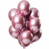 Chrome Ballonnen Spiegeleffect Roze Premium 33cm - 12st