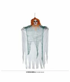 Clown Hanger Halloween Met Oranje Haar 120cm