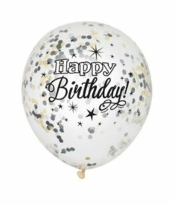 Confetti Ballonnen Happy Birthday - 6 Stuks - Copy 3 Confetti Ballonnen Happy Birthday - 6 Stuks - Copy
