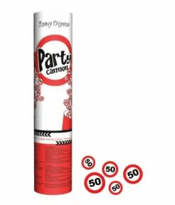 Confetti Kanon 20cm Traffic 50 Jaar