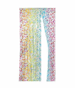 Deurgordijn Folie Multicolor Stippen (2x1m)
