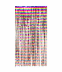 Deurgordijn Folie Regenboog Metallic