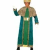 Drie Koningen Kostuum Melchior Groen Volwassenen -Griezels Glans Winkel drie koningen kostuum melchior groen volwassenen