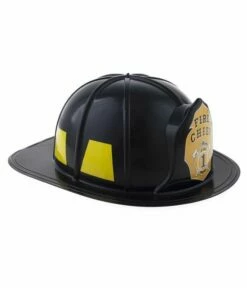 Fire Chief Brandweerhelm Volwassenen Zwart