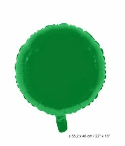 Folieballon Rond Groen - 46cm