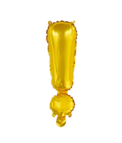 Folieballon Uitroepteken Goud 41cm