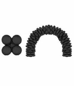 Folieballonnen Ballonnenboog Zwart Rond (10st)