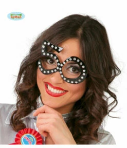 Funbril 50 Met Steentjes Zwart