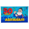 Gevelvlag Abraham Cartoon (90x150cm) -Griezels Glans Winkel gevelvlag abraham cartoon 90x150cm
