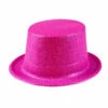 Glitter Hoed Neon Roze Volwassenen -Griezels Glans Winkel glitter hoed neon roze volwassenen