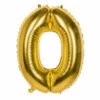 Gouden Folieballon Cijfer 0 - 86 Cm -Griezels Glans Winkel gouden folieballon cijfer 0 86 cm