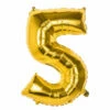 Gouden Folieballon Cijfer 5 - 86 Cm 1 Gouden Folieballon Cijfer 5 - 86 Cm -Griezels Glans Winkel gouden folieballon cijfer 5 86 cm