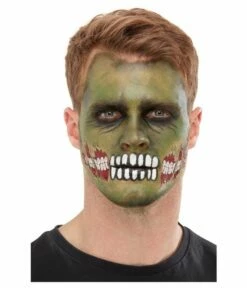 Groene Zombie Make-up Kit -Griezels Glans Winkel groene zombie make up kit 3