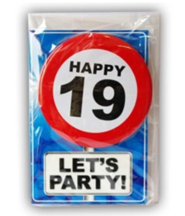 Happy Age Kaart 19 Jaar 3 Happy Age Kaart 19 Jaar