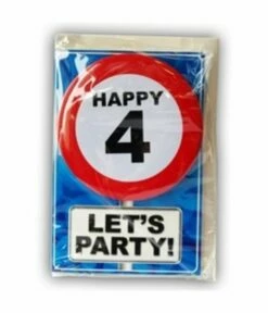 Happy Age Kaart - 4 Jaar