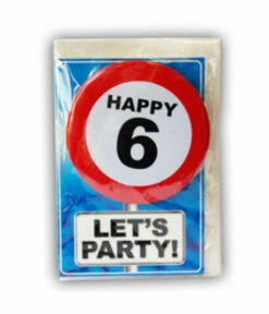 Happy Age Kaart - 6 Jaar