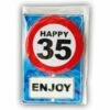 Happy Age Kaart Button - 35 Jaar -Griezels Glans Winkel happy age kaart button 35 jaar