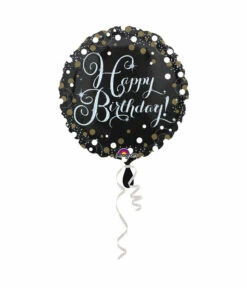 Happy Birthday Folieballon Gold 43cm