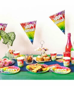 Happy Birthday Vlaggenlijn Sterretjes Rainbow (6m) -Griezels Glans Winkel happy birthday vlaggenlijn sterretjes rainbow 6m 2