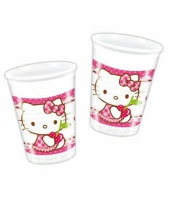 Hello Kitty Bekers - 8 Stuks