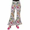 Hippie Broek Mexican Skull Dames -Griezels Glans Winkel hippie broek mexican skull dames