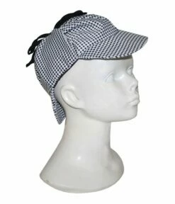 Hoed Sherlock Holmes Zwart/Wit