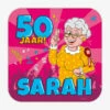 Huldeschild 50 Jaar Sarah Cartoon -Griezels Glans Winkel huldeschild 50 jaar sarah cartoon