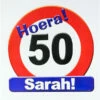 Huldeschild Sarah 50 Jaar