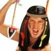 Indianenpruik Met Haarband En Veer -Griezels Glans Winkel indianenpruik met haarband en veer