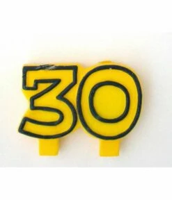Kaars '30' Geel