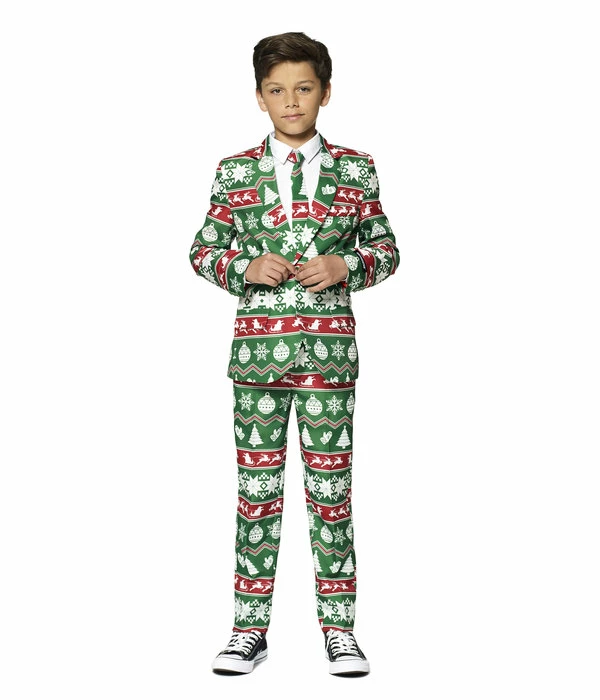 Kerstmis Kostuum Kind Groen 3 Kerstmis Kostuum Kind Groen