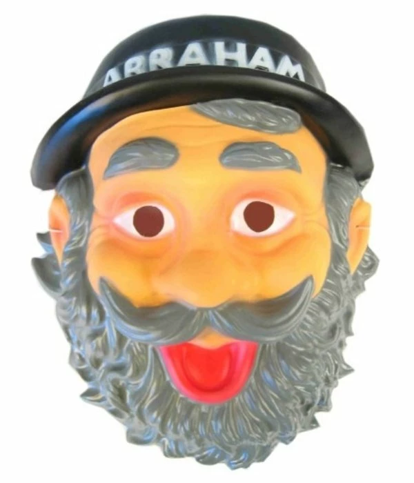 Masker Abraham Met Hoedje Plastic 3 Masker Abraham Met Hoedje Plastic