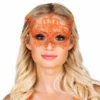 Masker Oranje Kant -Griezels Glans Winkel masker oranje kant