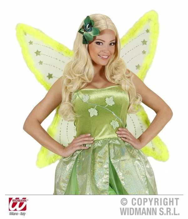 Maxi Vleugel Glittergroen Met Marabou 5 Maxi Vleugel Glittergroen Met Marabou - Afbeelding 3