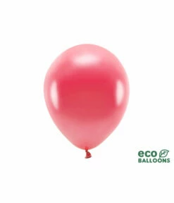 Metallic Ballonnen Lichtrood Premium Organic (100st)